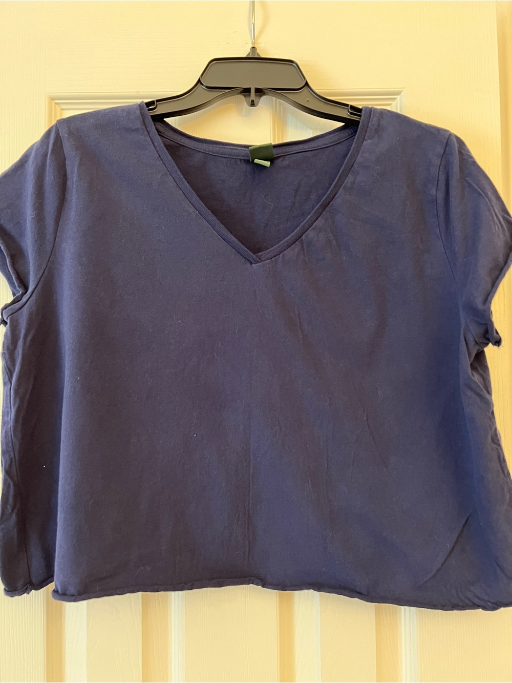 wild fable Navy V-Neck Crop Top